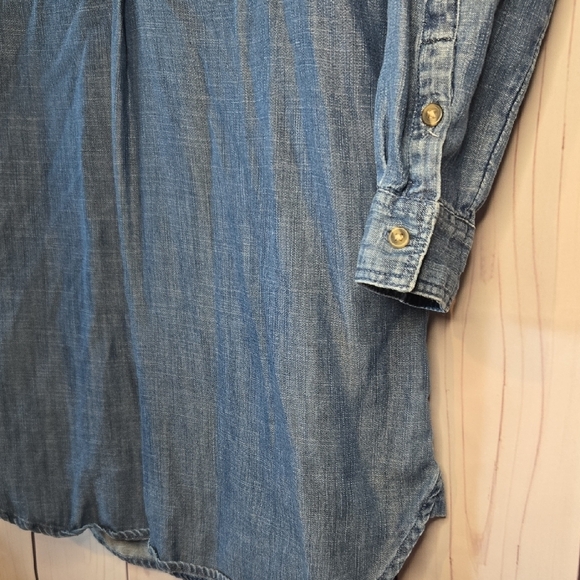 American Eagle Outfitters Blue Denim Shirt Dress Size XS - Picture 4 of 7